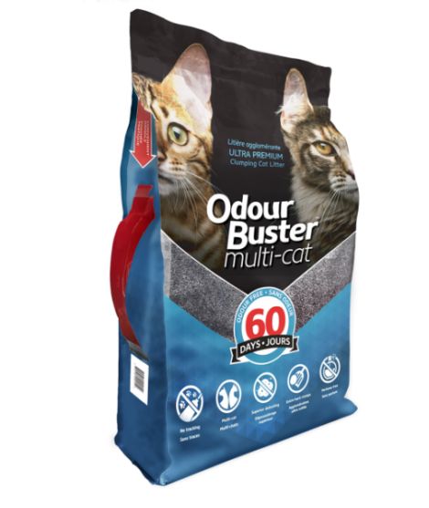 Litière Odour Buster Multi-Cat 12KG