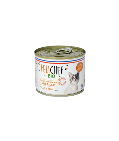 Mousse Chat adulte volaille 200G