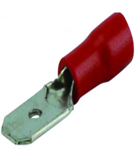 COSSE PLATE 2.8MM MALE ROUGE (SACHET X100)