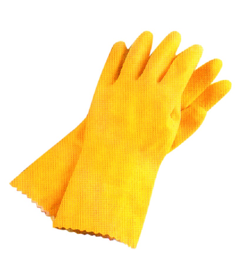 Gant ménage latex jaune